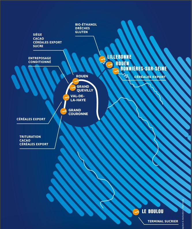 Carte des multiples infrastructures